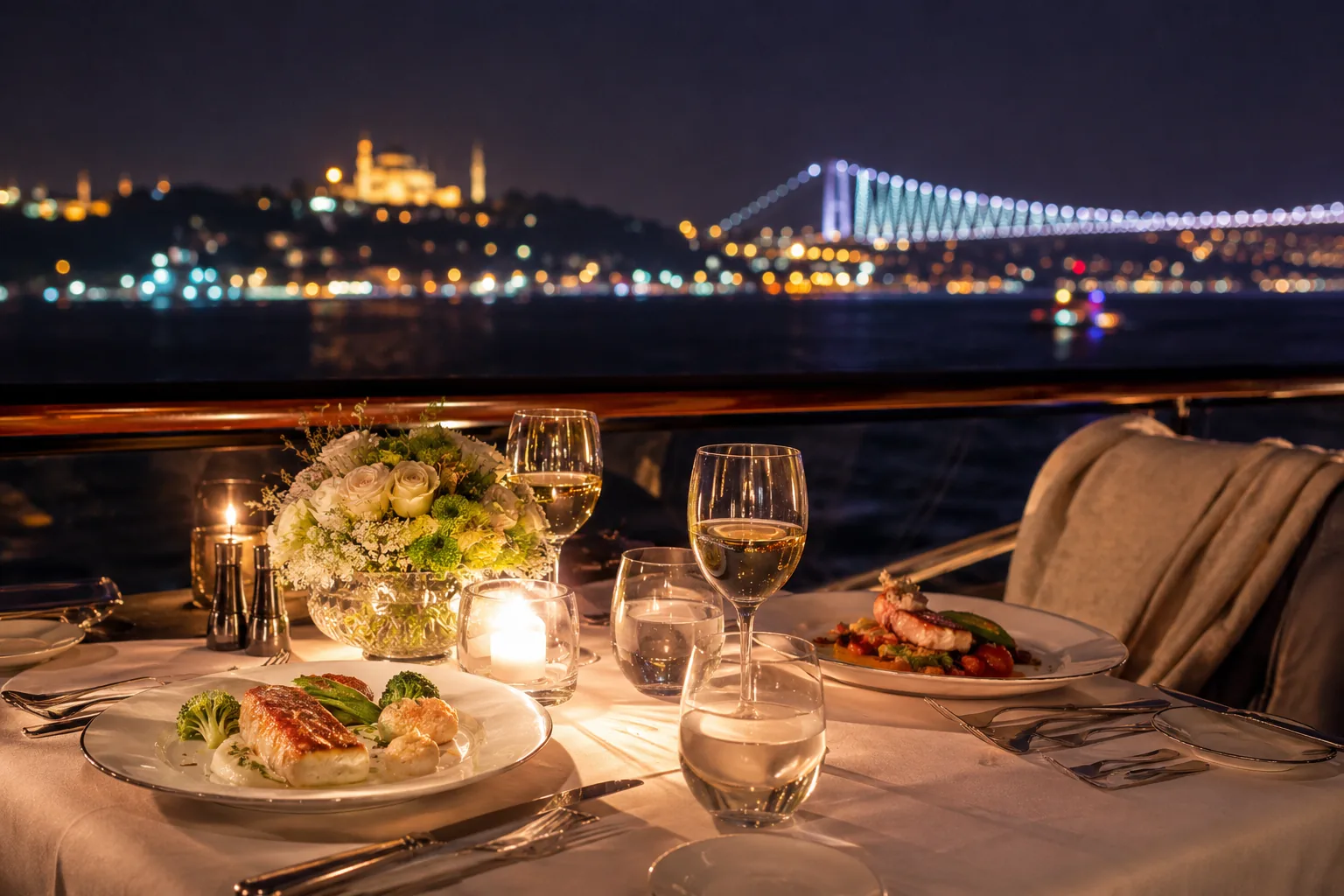 Best time for a Bosphorus cruise — an evening cruise on the Bosphorus at sunset